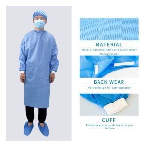 Isolation Gown Disposable Coverall with CE Certificate En13795 Medical Protective Clothing
