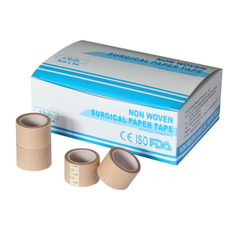 HD5 Custom Hospital Types of Non-Woven Tape Paste Bandage Fix Paper Adhesive Micropore Polyethylene Surgical Medical Non Woven Tape