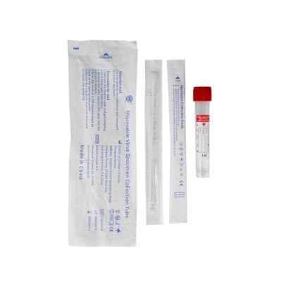 CE Approved DNA Rna Test Kit Inactivated Nasal Swab Transport Medium Vtm Disposable Virus Sampling Specimen Collection Tube