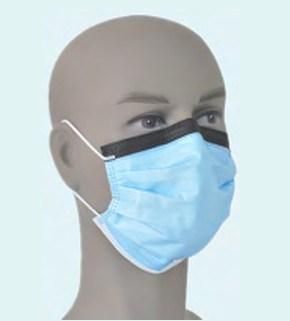 Disposable Nonwoven Fluid Resistant 4-Ply 4 Folder Safety Face Mask Complies with En14683 Type Iir