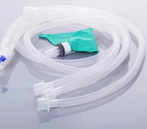 Disposable Medical Reinforced Anaesthesia Breathing Circuit with Hmef Filters