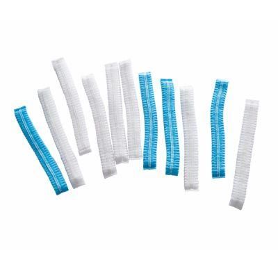 Disposable PP Non Woven Strip Clip Cap Bouffant Head Cover