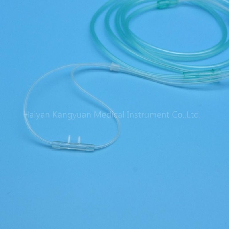 Whole Sale PVC Transparent Tube Medical Supply Medical Material Soft Tip Oxygen Therapy Device Disposable Oxygen Nasal Cannula