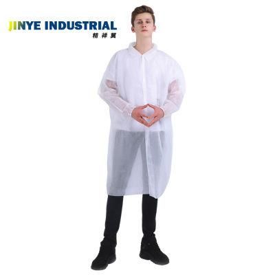 High Quality Disposable Lab Coats Isolation Gowns Manufacturer PP Doctor Coats