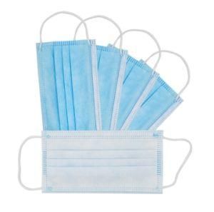 Disposable 3ply Protective Face Mask with Earloop and Meltblown Filter Manufacturer High Efficiency