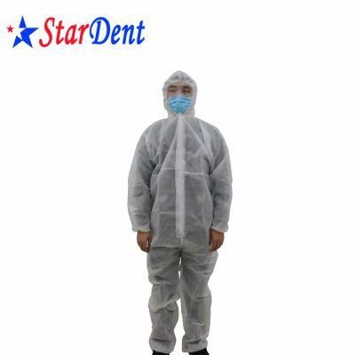 Medical Disposable Hospital Safety Full Body Chemical Protection Isolation Clothing Virus Coverall Protective Suit Protects