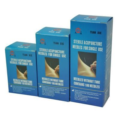 Professtional Supplier Disposable Sterile Alloy Handle Acupuncture Needle Without Tube