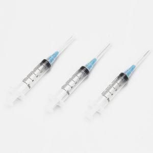 Disposable Medical Plastic Luer Lock Syringe with Needle