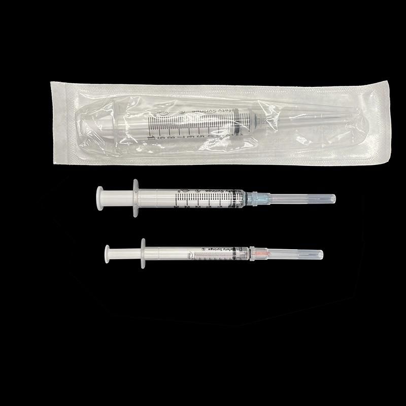 1ml 2ml 3ml 5ml 10ml Disposable Safety Syringe with Auto Retractable Safety Needle