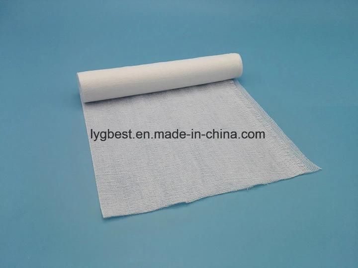 Wound Dressing 100% Cotton Absorbent Gauze Roll and Zigzag Shape