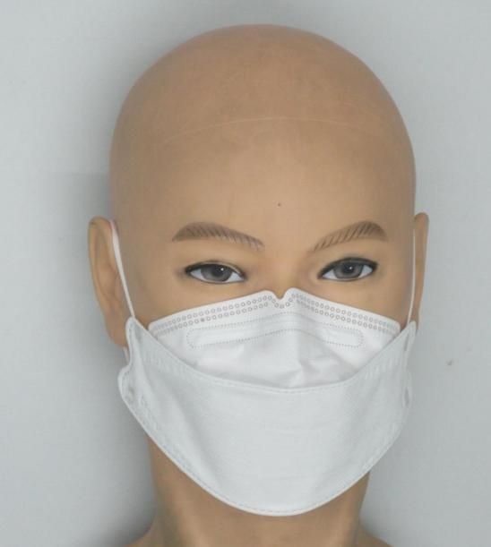 Wholesale Kf94 Black and White Disposable Non-Woven Fabric Protective Fish Shaped Mask