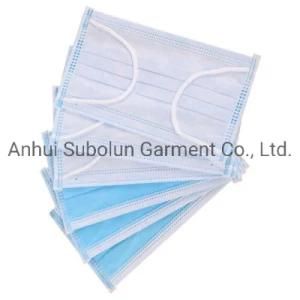 3 Layer Disposable Non Woven Ear Hook Type Medical Surgical Face Mask in Stock