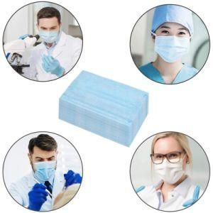 Top Sale Adult Medical Surgical 3-Ply Disposable Non-Woven Face Mask in Blue Color with Earloop China Supplier En 14683