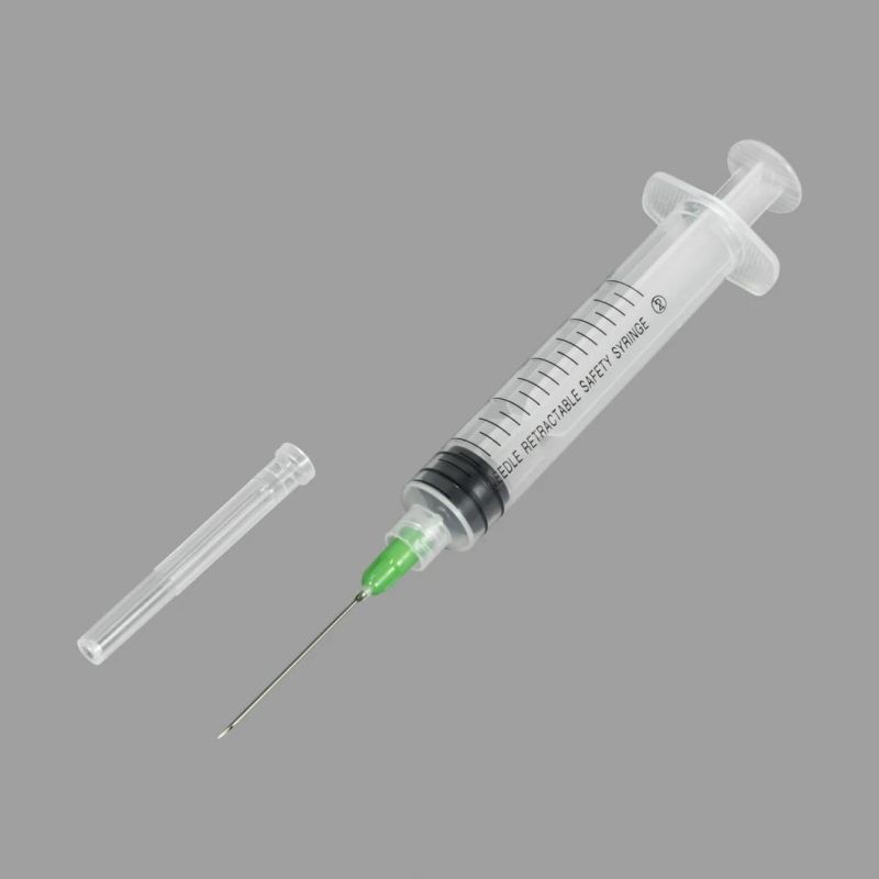 Wholesale Disposable Manual-Retractable Safety Syringe with CE/FDA Certificate