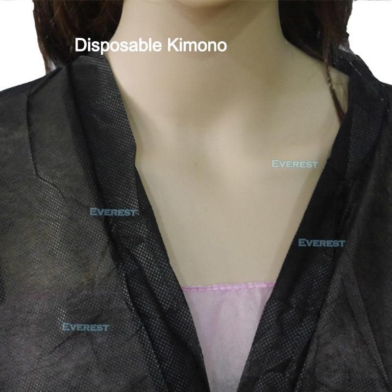 Polypropylene Non Woven/PP Disposable Kimonos for Beauty/SPA Salons