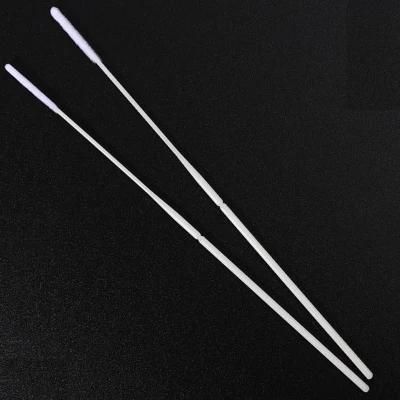 Disposable Throat/Oral Sampler Collection Individual Packing Transport Saliva Swab with Flocked Tip