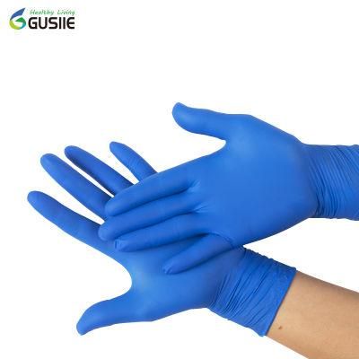 Gusiie Disposable Blue Medical Examination Gloves Large Glove