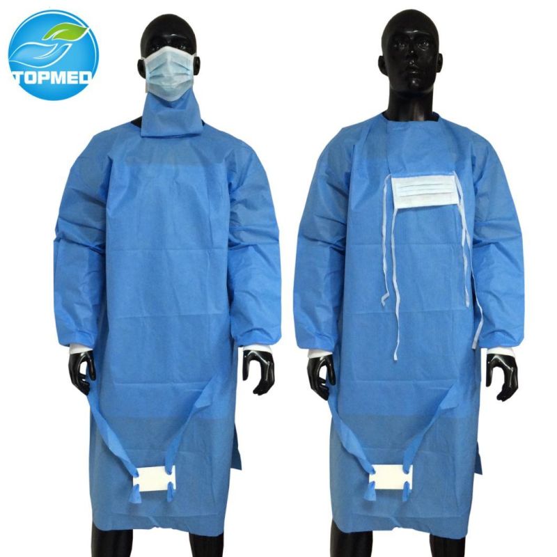 Hot Sell Disposable Level 3 SMS Surgical Gown for Medial