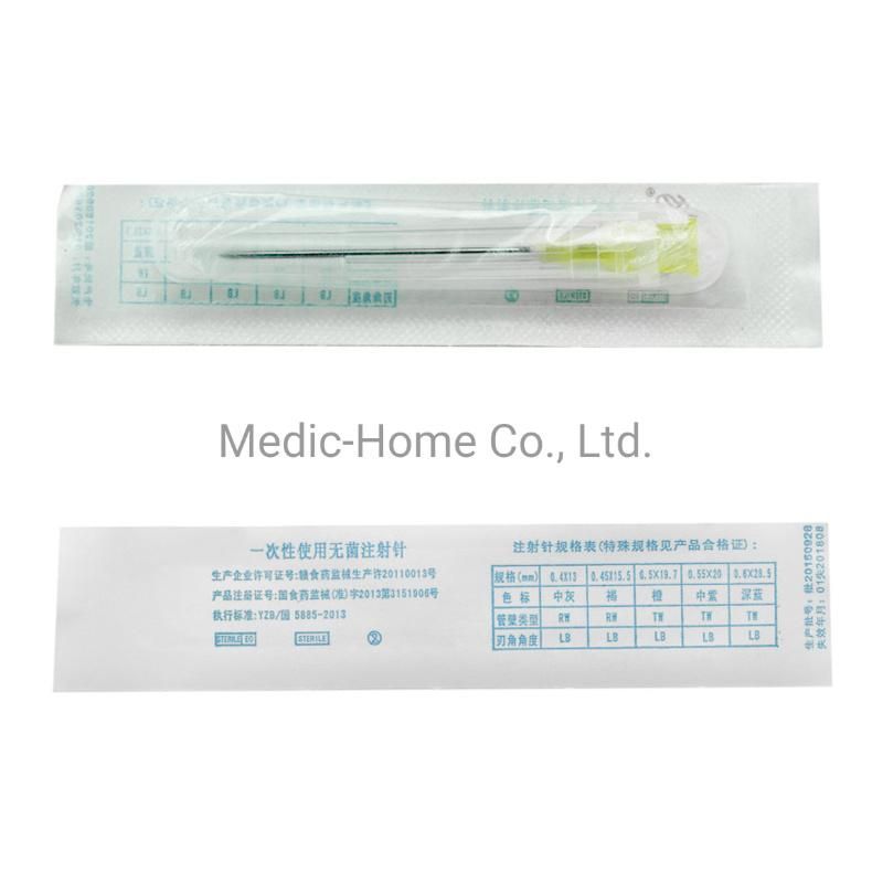 High Quality Stainless Steel Distinguished by The Needle-Hub′ S Color Injection Needle