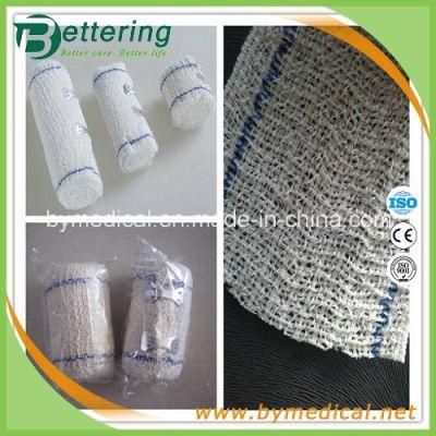 Medical Spandex Elastic Crepe Bandages with Blue Edge