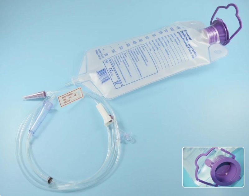 CE Certified Disposable Medical Enteral Feeding Bag for Nutrition Feeding