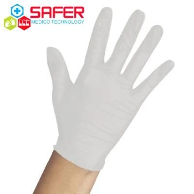 Medical Examination White Nitrile Gloves with Powder Free