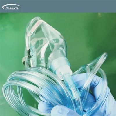 Inexpensive PVC Oxygen Adult Mask for Oxygen Injection