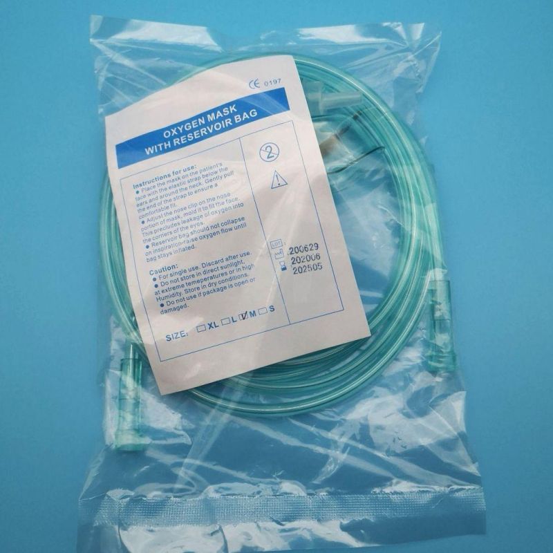 Medical Disposables PVC Oxygen Nebulizer Mask with Aerosol Mask Kit O2 Tubing for Hospital