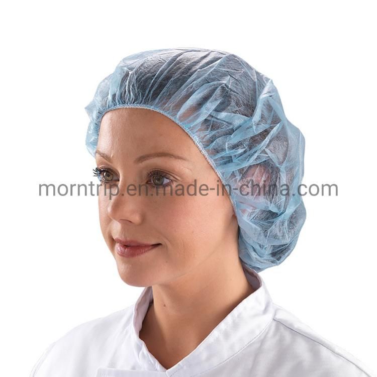 Disposable Breathable Medical Labs Bouffant Cap Hair Cover