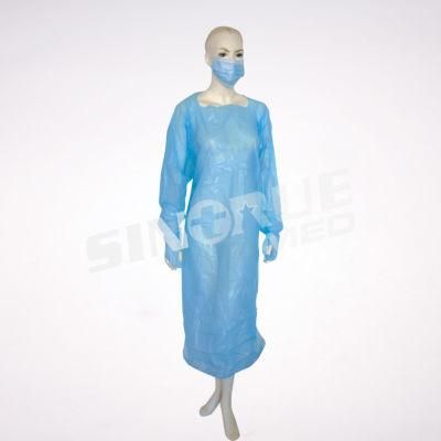 Hospital 125X200cm Disposable Medical CPE Gown