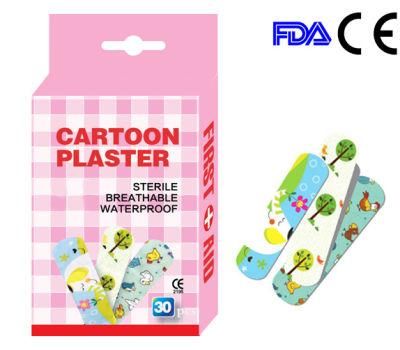 Cartoon Type Disposable Adhesive Wound Plaster, Adhesive Bandage