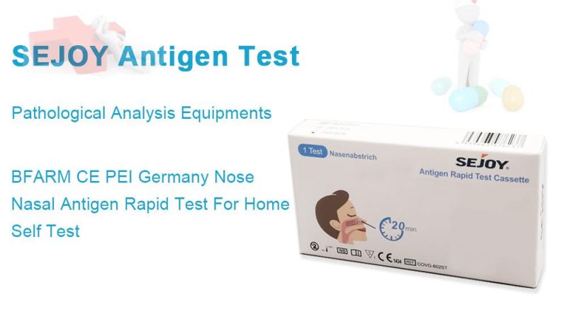 Sejoy Antigen Rapid Test Kit Self Test PCR Bfarm Swab