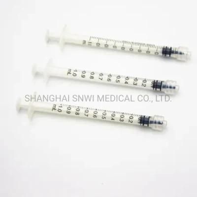Disposable Medical 1ml 0.5ml Sterile Colored Insulin Syringe
