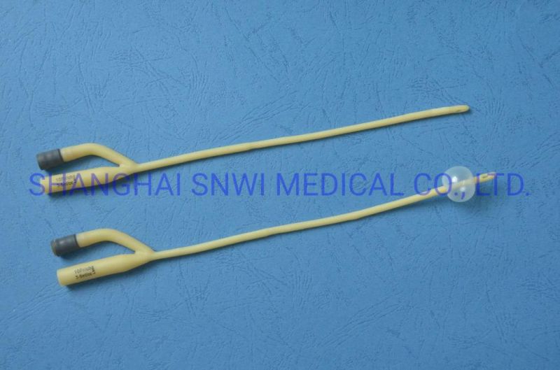 Disposable Medical Foley Balloon Cather 100% Silicone Foley Catheter for Hospital