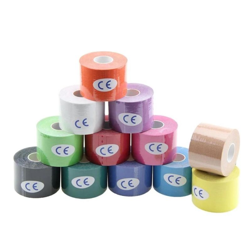 HD5 Free Sample Custom Pre Cut Athletic 5cmx5m Kinesiology Tape Face Adhesive Tape for Sport