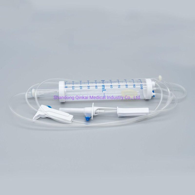 Medical Disposable 100ml 150ml IV Burette Infusion Set