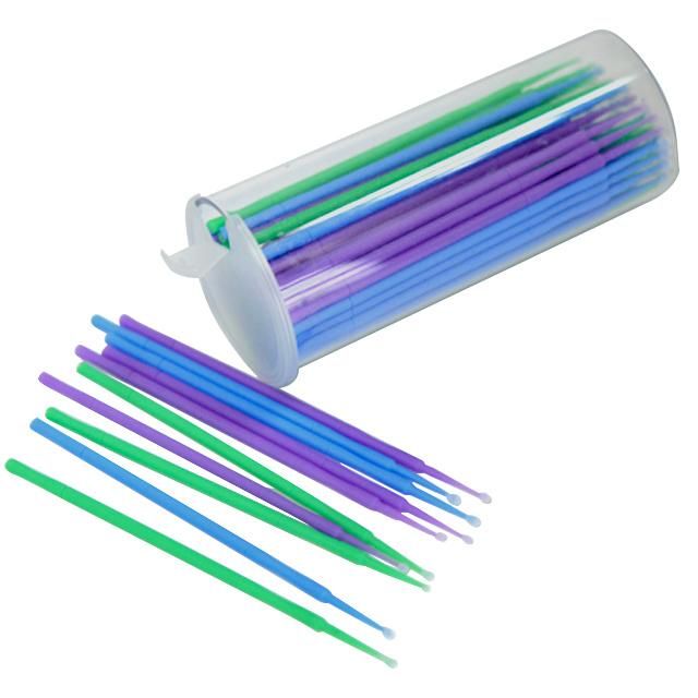 Dental Micro Brush Disposable Materials Tooth Applicators Stick Medium Fine 100 PCS/Barrel