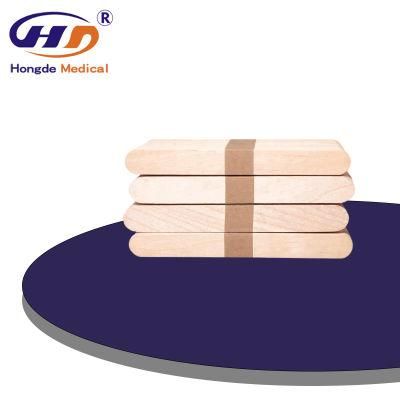 HD9- 100PCS Disposable Wooden Medical Tongue Depressor