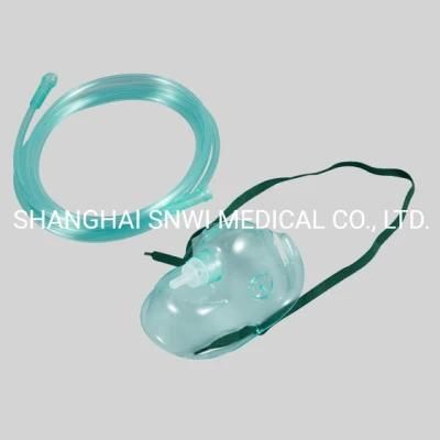 Medical Supply Simple Oxygen Mask/Nebulizer Mask/CPR Mask/Face Mask with Cushion