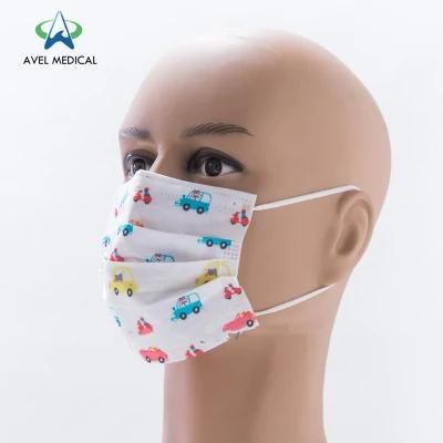 Hot Selling 3 Ply Disposable Non-Woven Protective Children Kids Face Mask Child Safety Use