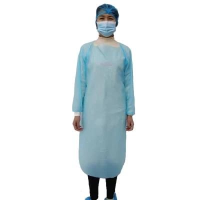 Disposable CPE Gown with Thumb Loop CPE Apron