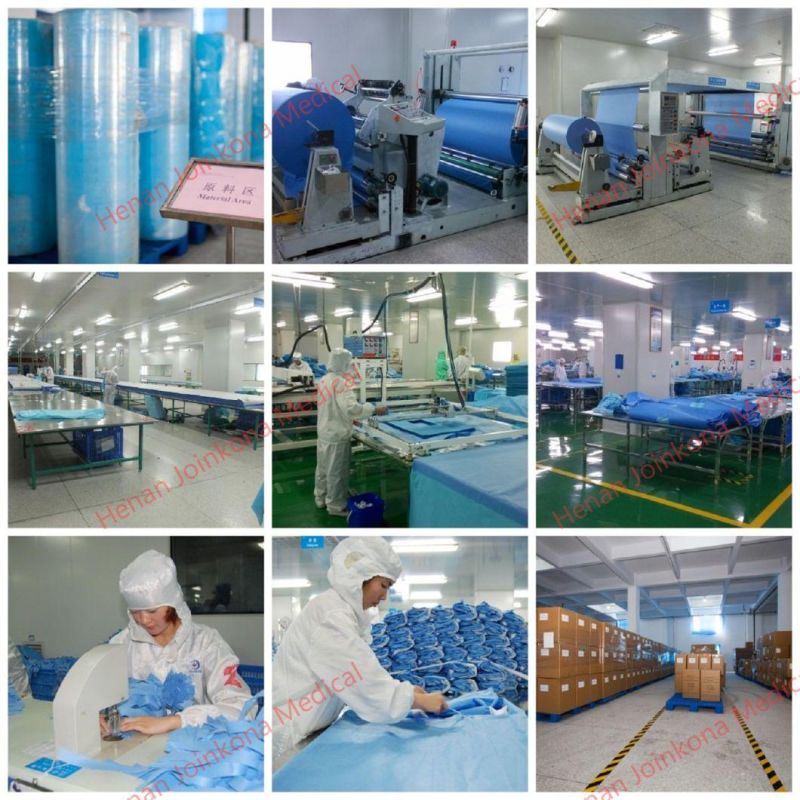 Factory Supply The Disposable and ISO Approved Medical Surgery Non-Woven Level 2/Level 3 Standard Surgical Gown