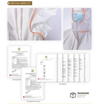 Tear-Resistant Shrink-Resistant Disposable Isolation Gown Clothing for Hospital Use