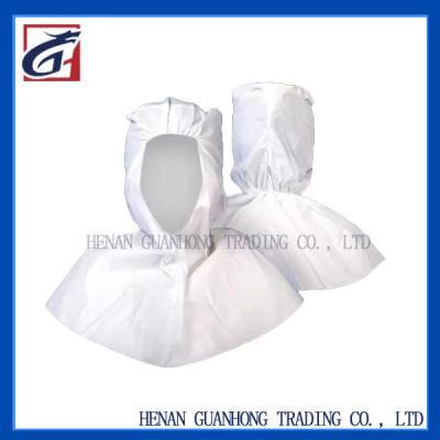 Disposable Medical White Shawl Cap Hood 60g Non-Woven Fabric