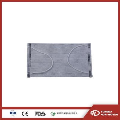 CE 510K Black Surgical Face Mask Plastic Mouth Mask Disposable Active Carbon Nonwoven Face Mask Top Quality Woven Air Anti Vir