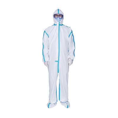Eo Sterile Disposable Medical Protective Coveralls with Tape Pressed