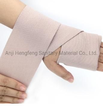 Medical Non Sterile Elastic Wound Dressing High Compressed Bandage Roll for Hosptial or Supermarket