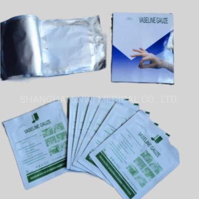 China Medical Sterile Disposable Medical Paraffin Vaseline Gauze with Factory Price