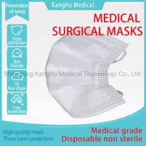 /Wholesale Face Mask/Disposable 3 Ply Protective Facial Face/Type Iir/Surgical Medical Mask