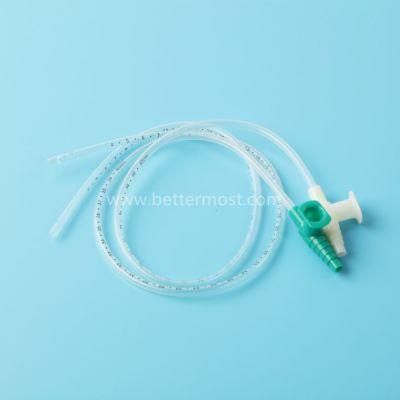 Disposable High Quality Medical PVC Sputum Suction Tube with Separate Packing